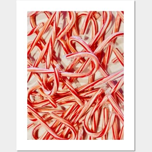 Candy Cane Print Posters and Art